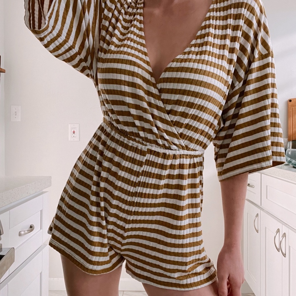 Urban Outfitters stripped romper- XS